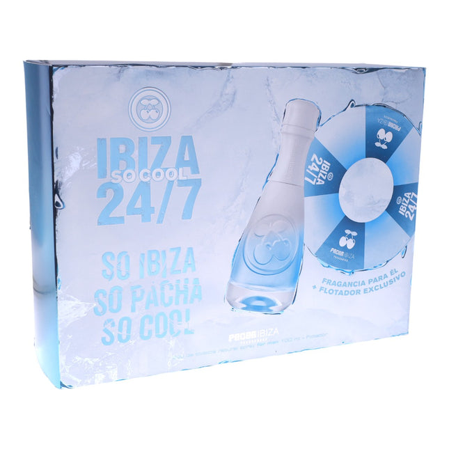 Pack regalo PACHA IBIZA 24/7 So Cool para hombre, eau de toilette fresca 100 ml + flotador exclusivo, fragancia juvenil y veraniega inspirada en Ibiza para uso diario y ocasiones especiales