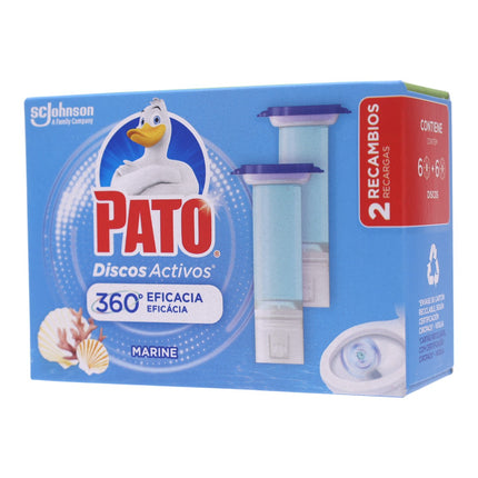 Pato Recambio Discos Activos WC Marine 2 Unidades de 6 Discos