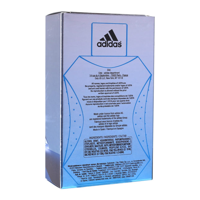 Adidas UEFA Champions League Arena Edition Eau de Toilette para hombre 100 ml | Fragancia fresca cítrico-aromática | Spray oficial ideal para uso diario