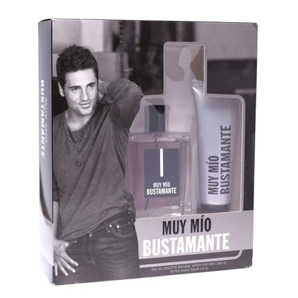 Cofre Perfume Hombre Muy Mío Bustamante Eau de Toilette 100 ml + After Shave Bálsamo 75 ml – Estuche de Regalo Masculino elegante y actual para uso diario o ocasiones especiales