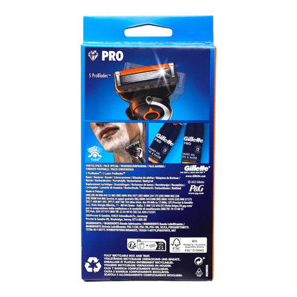 Gillette ProGlide Maquinilla de Afeitar para Hombre – Value Pack UEFA Champions League, 1 Mango + 4 Cuchillas, 5 Hojas con FlexBall, Afeitado Suave y Preciso