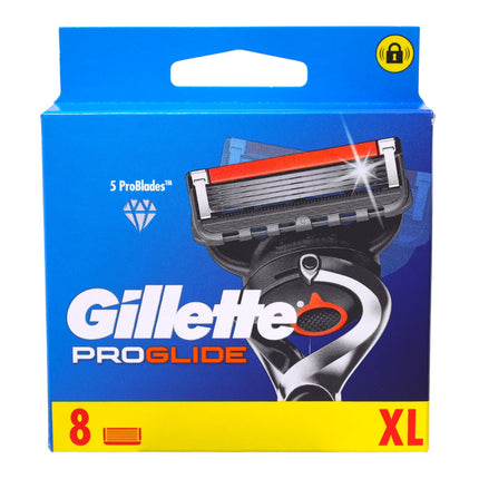 Gillette ProGlide Recambios de Cuchillas de Afeitar – Pack XL 8 Cuchillas – 5 ProBlades™, Afeitado Preciso y Suave – Compatible con Mangos ProGlide y Fusion