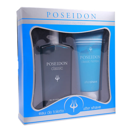Poseidon Classic Hombre Estuche – Eau de Toilette 150 ml + After Shave 150 ml | Instituto Español | Aromática fougère con menta, lavanda y sándalo