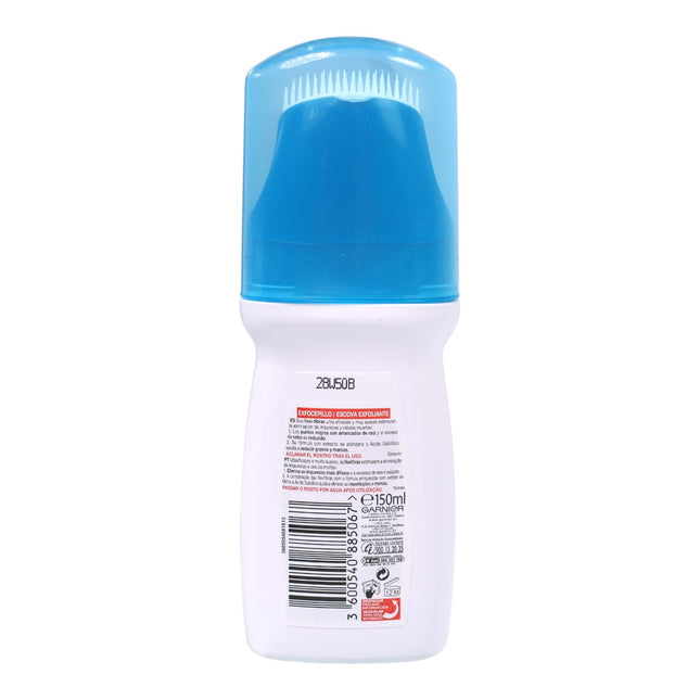 Garnier SkinActive Pure Active Intensive Exfocepillo – Limpiador Exfoliante 2% Ácido Salicílico + Arándano, piel grasa con acné, 150 ml