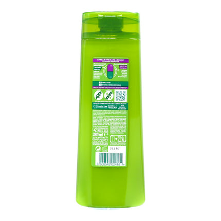 Garnier Fructis Nutri Rizos Champú Definidor con Aceite de Pistacho y Proteína Vegetal – Cabello Ondulado o Rizado – 96h Definición – 380 ml