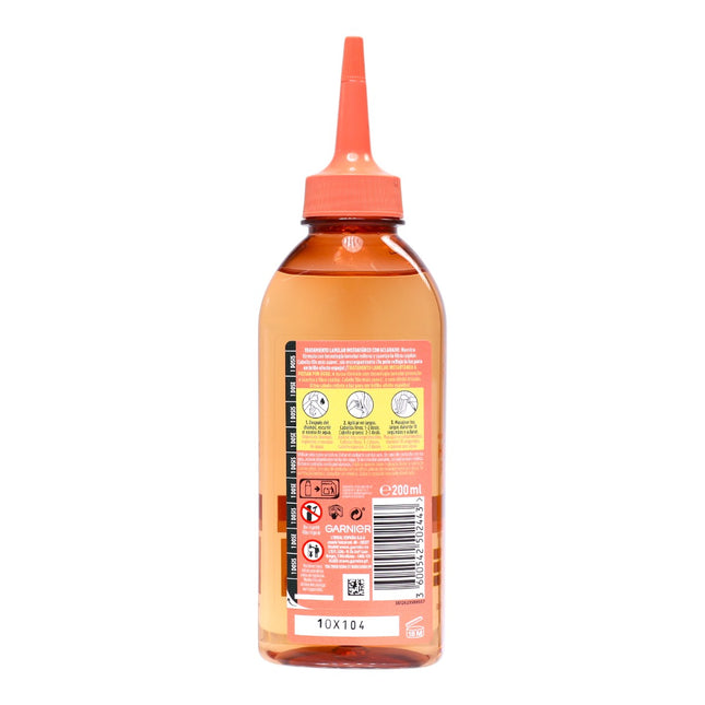 Garnier Fructis Hair Drink Piña Anti-Rotura 200 ml – Tratamiento lamelar instantáneo, 97% origen natural, vegano y sin siliconas para cabello largo y frágil