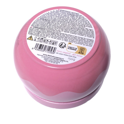 The Fruit Company Vela Aromática Fresa Nata 150 g ''Te quiero siempre pegado a mi'' – Lata Metálica 40 h