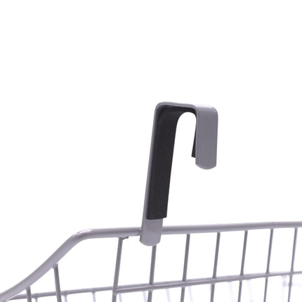 Cesta organizadora colgante con gancho para baño o armario