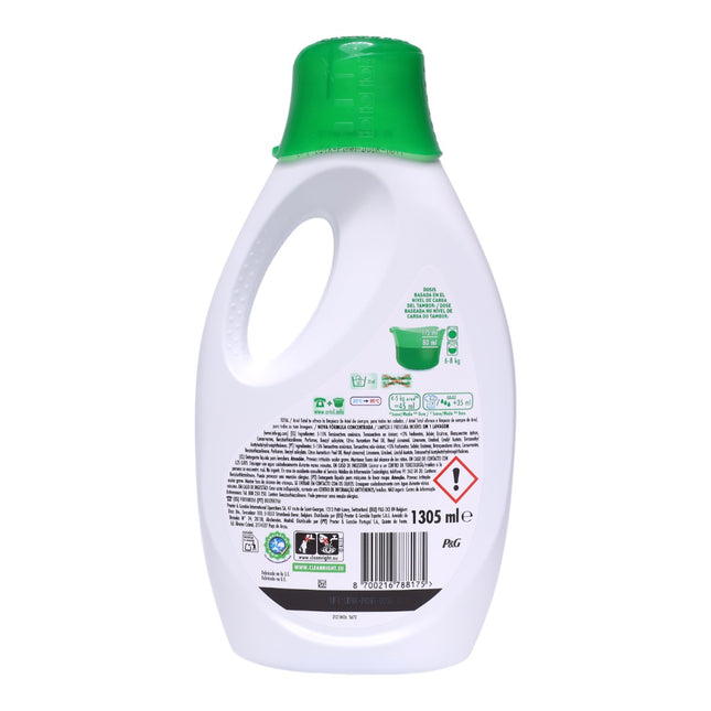Ariel Detergente Líquido Concentrado 1305 ml – 29 Lavados, Limpieza y Frescor Increíbles en 1 Lavado