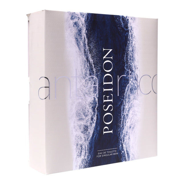 Poseidon Antártico Set para Hombre – Eau de Toilette 100 ml + Gel de Ducha 250 ml | Aroma fresco marino y cítrico | Lote regalo Instituto Español