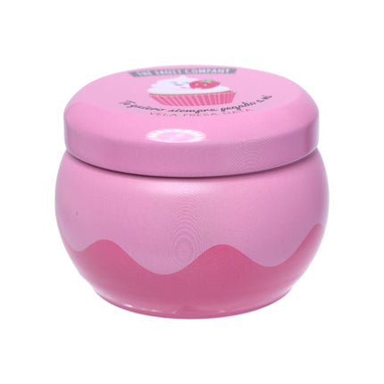 The Fruit Company Vela Aromática Fresa Nata 150 g ''Te quiero siempre pegado a mi'' – Lata Metálica 40 h