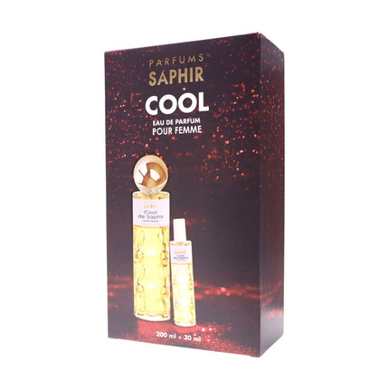 SAPHIR PARFUMS Cool by Saphir Eau de parfum box Perfume gift box for women 200 ml + 30 ml 