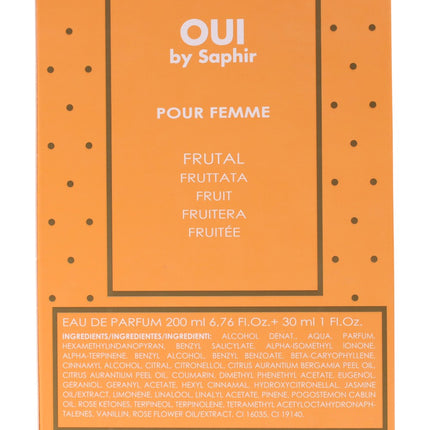 Saphir Oui Eau de Parfum Pack 200 ml + 30 ml – Fragancia femenina floral y frutal