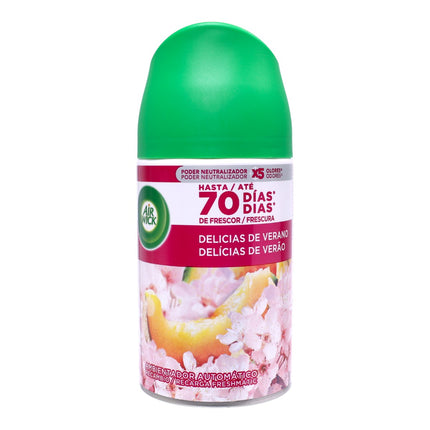 Air Wick Freshmatic Recambio Automático Delicias de Verano 250 ml – Hasta 70 días de fragancia, neutraliza olores