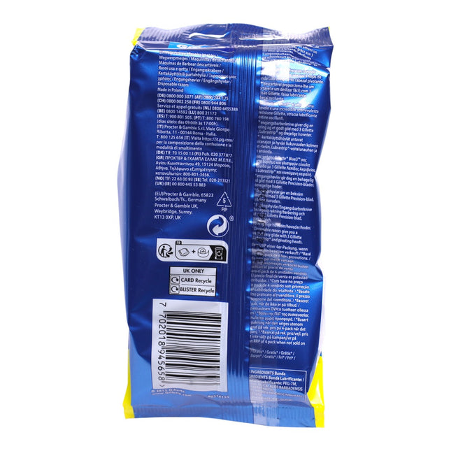 Gillette Blue3 Maquinillas Desechables para Hombre 4+2 Gratis (Pack 6 Unidades)