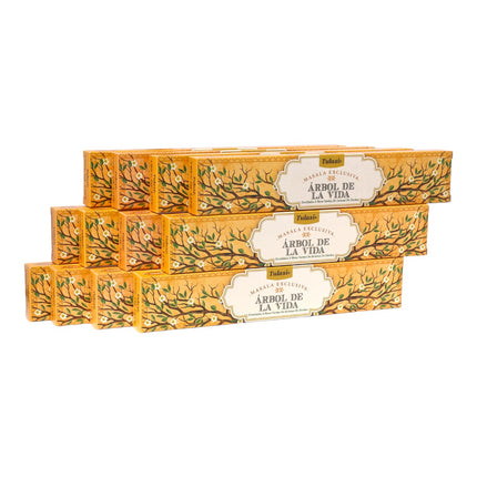 Tulasi Árbol de la Vida – Varillas de Incienso Masala Exclusiva, Aroma Equilibrante y Relajante 12 cajitas de 15 gramos