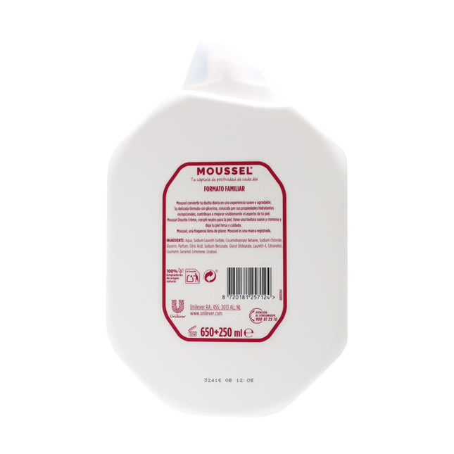 Moussel Douche Crème 900 ml — Gel de Ducha Dermo Hidratante (pH neutro) para piel normal / seca