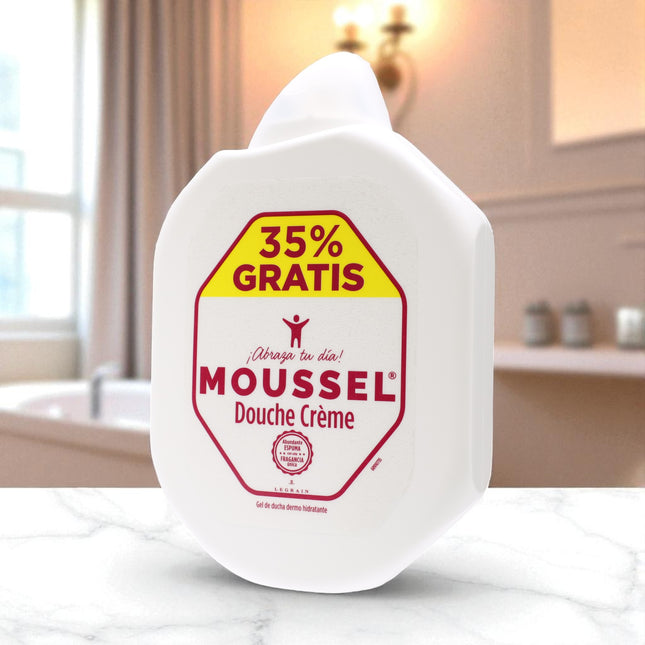 Moussel Douche Crème 900 ml — Gel de Ducha Dermo Hidratante (pH neutro) para piel normal / seca