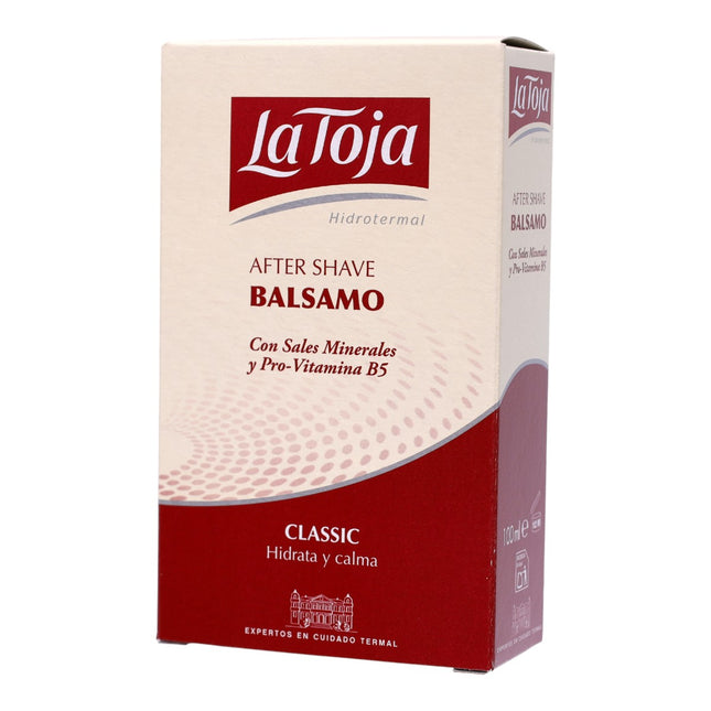 La Toja After Shave Bálsamo Classic para Hombre con Sales Minerales y Pro-Vitamina B5, Hidratante y Calmante, 100 ml