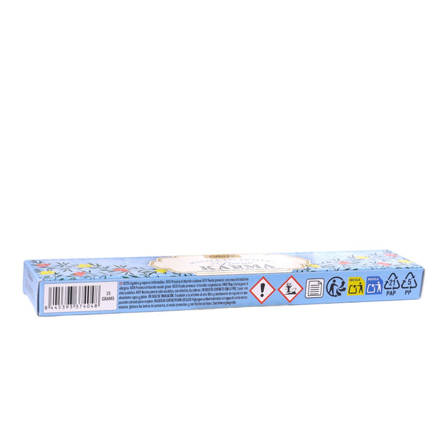 Varillas de incienso Tulasi Buena Karma – Varillas de Incienso Masala Exclusiva, Aroma Equilibrante y Relajante 12 cajitas de 15 gramos