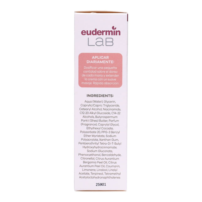 Eudermin Lab Crema de Manos Antimanchas con Niacinamida – Hidratación Plus y Unificación del Tono | Tratamiento Dermatológicamente Testado 75 ml