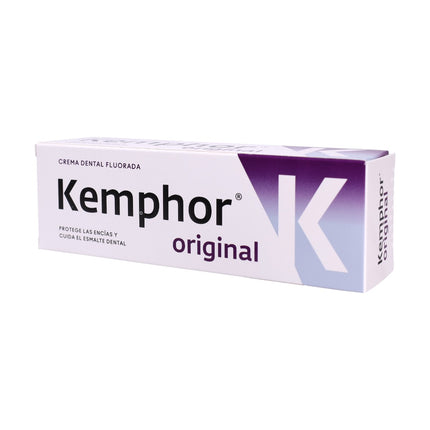 Kemphor Original Crema Dental Fluorada 75 ml – Protección de Encías y Cuidado del Esmalte Dental, Pasta de Dientes Anticaries con Sabor Refrescante