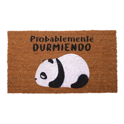 Felpudo Coco “Probablemente Durmiendo” – 70×40 cm – Fibra de coco natural con base antideslizante PVC | Alfombrilla entrada interior/exterior protegido