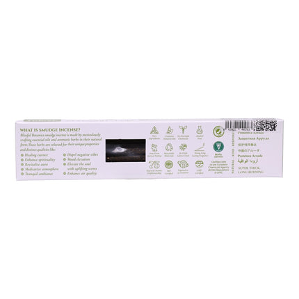 Blissful Botanics Pack de 6 cajas de 8 palitos de Incienso Protective Arruda, Varillas Aromáticas Artesanales con Hierbas Reales, Aroma Arruda/Ruda, Smudge Sticks de Larga Duración para Hogar