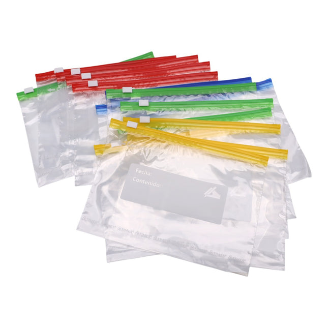 Bolsas con Cierre Deslizante y Área para Escribir Ideales para Almacenamiento, Organización y Conservación