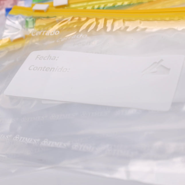 Bolsas con Cierre Deslizante y Área para Escribir Ideales para Almacenamiento, Organización y Conservación