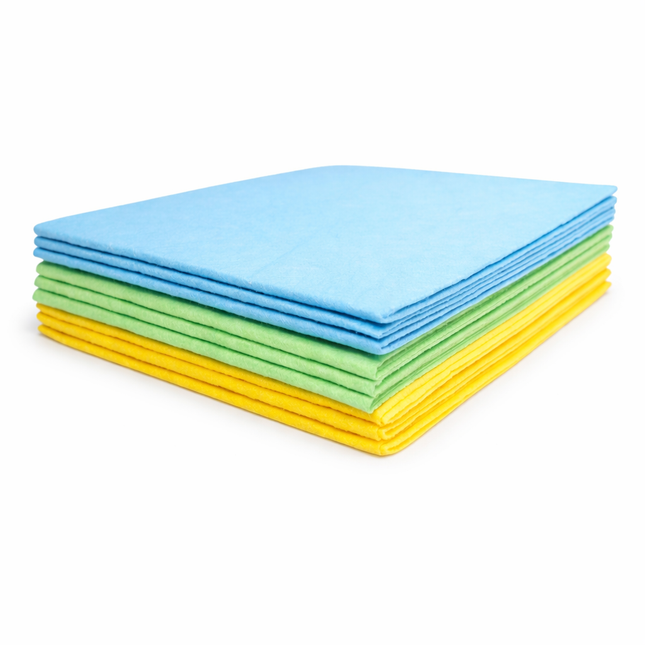 Bayetas de Limpieza Multiusos Colores – Pack de 9 Paños Reutilizables 36 x 40 cm | Para Cocina, Hogar y Superficies Delicadas