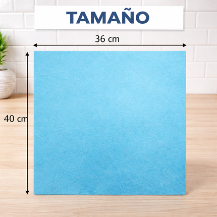 Bayetas de Limpieza Multiusos Colores – Pack de 9 Paños Reutilizables 36 x 40 cm | Para Cocina, Hogar y Superficies Delicadas