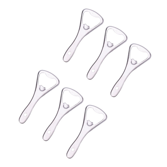 Abrebotellas Plateado 9 x 3,5 cm Pack 6 unidades