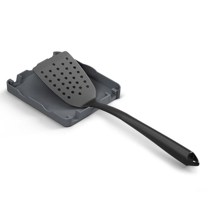 UTILTEX Customizable Kitchen Utensil Holder Plastic Cutlery Holder Grey Kitchen Organizers 