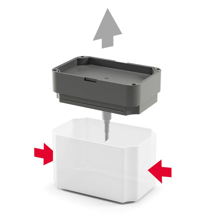 METALTEX Organizador Fregadero Dispensador jabón SPONGE-TEX Almacenamiento Soporte de Esponja Accesorios de Cocina