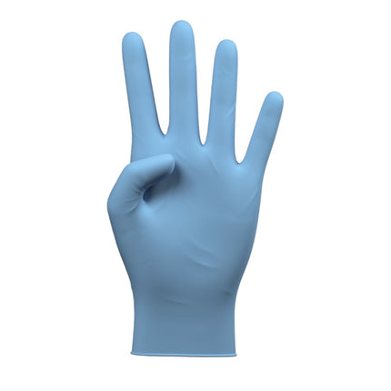 Guante de Nitrilo Dermolite Sin Polvo Azul Caja 100 Unidades Disponible en tamaños S/M/L