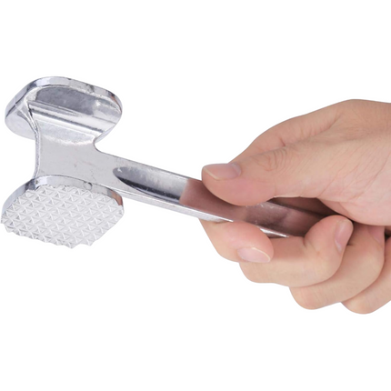 22cm Heavy Duty Aluminum Meat Tenderizer Hammer Double Sided 60 Spike and Flat Surface Chicken Meat Pounder Mallet Kitchen Tool 