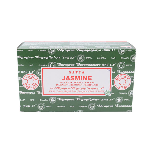 Satya Pack 12 cajitas 15g de Incienso Jasmine