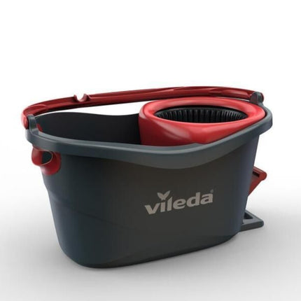 VILEDA Turbo Bucket Set Bucket with pedal, extendable handle and microfibre refill 