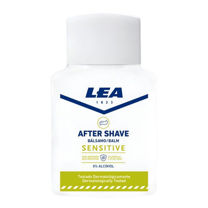 LEA Sensitive After Shave Bálsamo After Shave sin Alcohol Suaviza Hidrata y Protege tras el Afeitado Reduciendo Irritaciones 125 ml