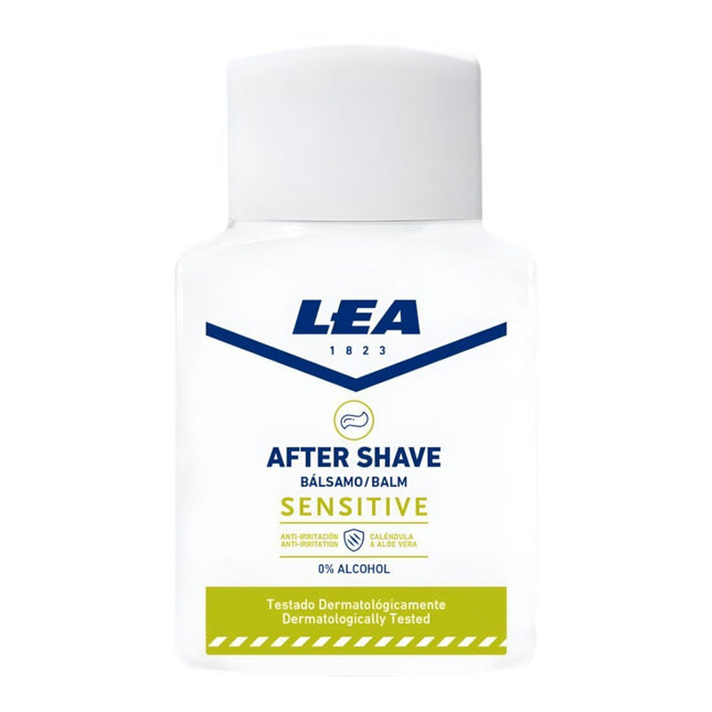LEA Sensitive After Shave Bálsamo After Shave sin Alcohol Suaviza Hidrata y Protege tras el Afeitado Reduciendo Irritaciones 125 ml