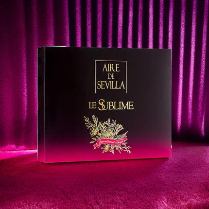 AIRE DE SEVILLA SUBLIME Estuche de cosmética para mujer con Perfume Gel de ducha suave y Crema Hidratante corporal perfumada Cofre de regalo de ritual perfumado (150 ml cada uno)