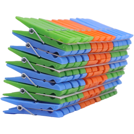 Lote de 72 Pinzas de Plástico Estándar Para Ropa Pinzas Tender Ropa Multicolor Cierra Bolsas Pinza Multiusos Herramienta Ideal Para su Hogar