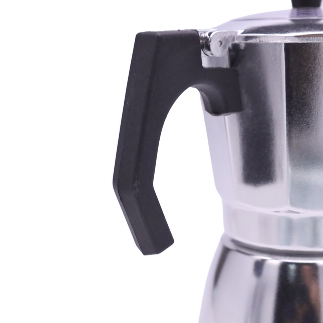 Cafetera Con Tapa Transparente La ITALIANA ALEACIÓN ALUMINIO Expresó Clásica Moka Coffee Medidas disponibles 3 / 6 / 9 / 12 tazas