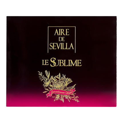 AIRE DE SEVILLA SUBLIME Estuche de cosmética para mujer con Perfume Gel de ducha suave y Crema Hidratante corporal perfumada Cofre de regalo de ritual perfumado (150 ml cada uno)