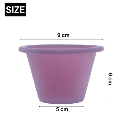 Flaneras Individuales de Silicona Violeta - Pack 4 Unidades