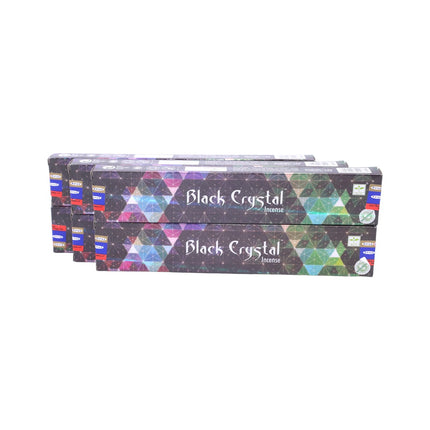 Satya Pack de 12 cajitas  15g de Incienso Black Crystal