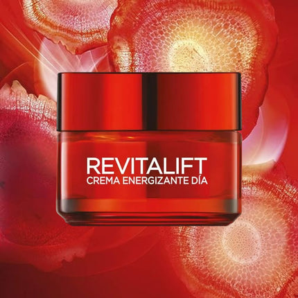 L'ORÈAL PARIS Revitalift Energizing Red Cream | 50ML Anti-wrinkle and extra-firming day cream with red ginseng 