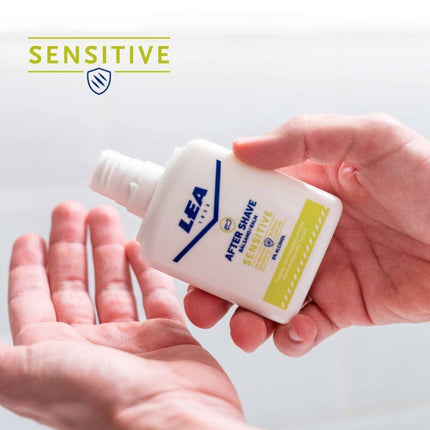 LEA Sensitive After Shave Bálsamo After Shave sin Alcohol Suaviza Hidrata y Protege tras el Afeitado Reduciendo Irritaciones 125 ml