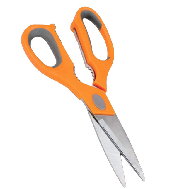 Tijera de Cocina Multiusos Profesionales Resistentes de Acero Inoxidable 22 Cm Para Pequeñas Podas ,Descapsulador ,Cascador de Frutos Secos ,Abre Tapones de Botellas ,Mariscos etc.